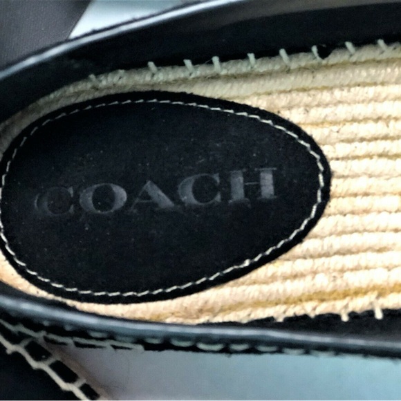 Coach Espadrilles Suede Rae Women's Platform (never worn) - Picture 6 of 7